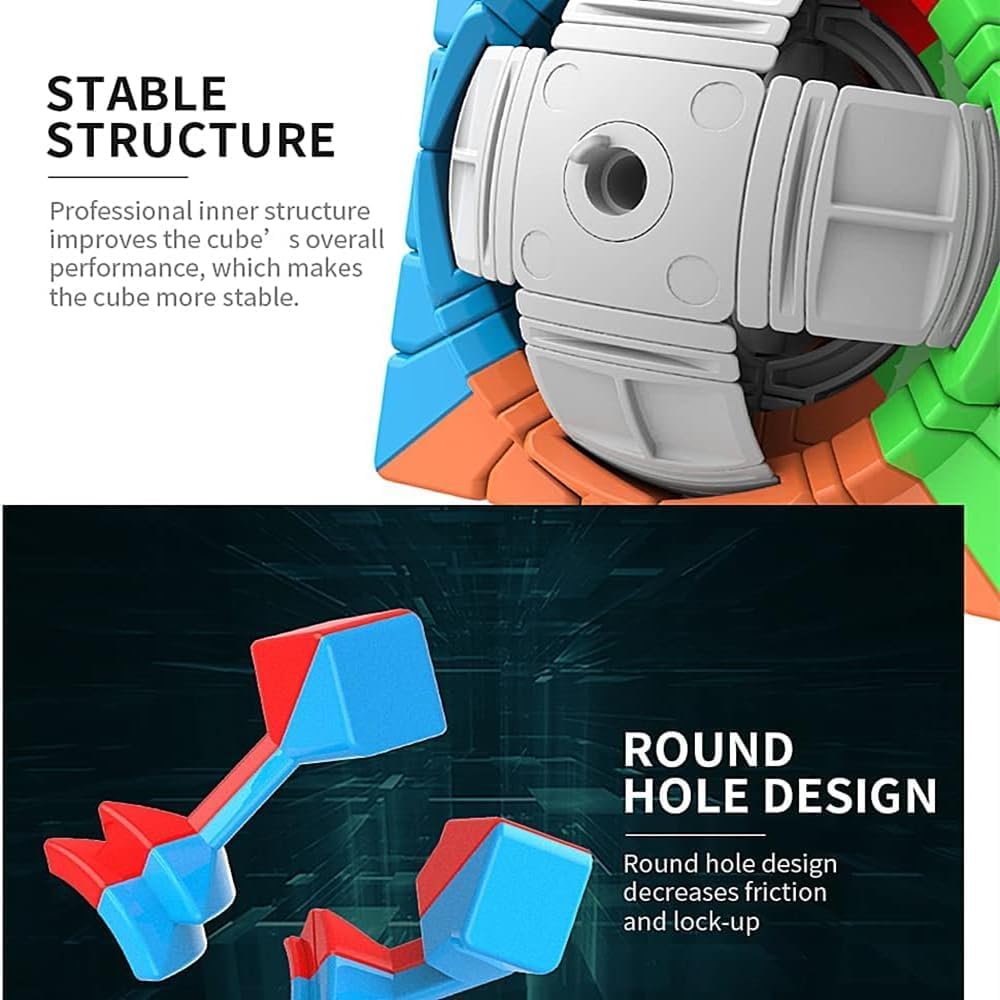 LiangCuber Moyu Meilong 6x6 Speed Cube Stickerless,Meilong 6 V2 Upgraded Version Puzzle Cube Education Toys Magic Cubes