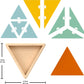 Fisher-Price Wood Montessori Triangle Puzzle Learning Activity, Ages 3+