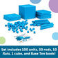 Learning Resources Plastic Base Ten Starter Set - 1st Grade Math Manipulatives for Elementary School Classroom, Learn Place Value, Base 10 Blocks