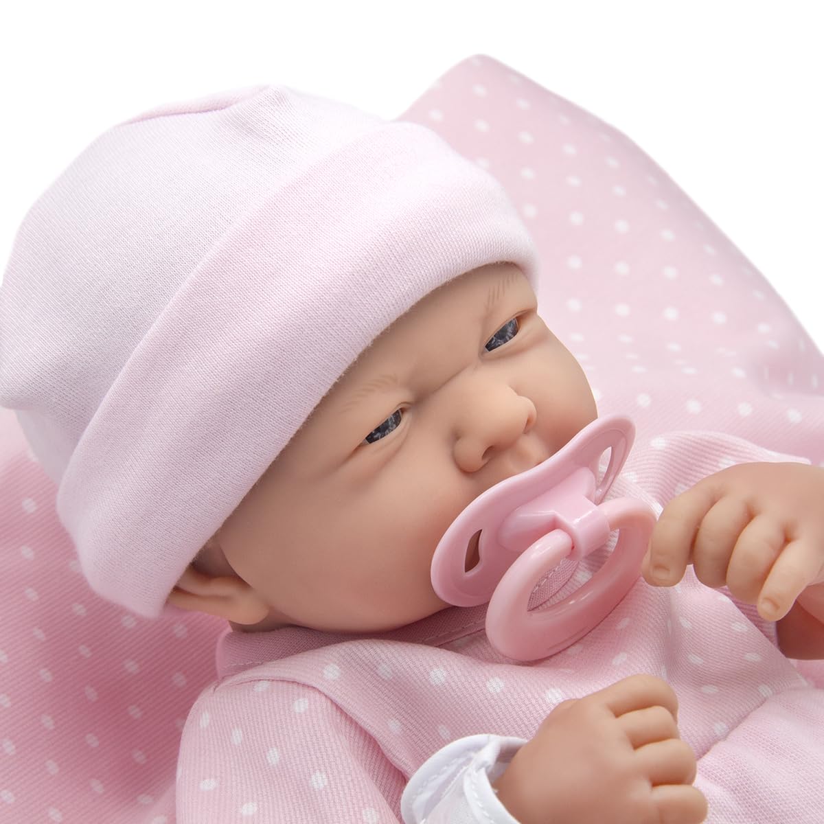 La Newborn Boutique 14" Realistic Baby Doll - 9-Piece Layette Gift Set, Soft Vinyl, Posable Limbs, Lifelike Detail - Anatomically Correct Real Girl!