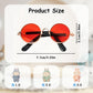 5pcs Doll Glasses, 5 Colors Plastic Dress up Eyeglasses for lububu(No Doll)