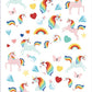 Playhouse Unicorns and Narwhals Super Glitter & Foil Sticker Sheet Pack for Collecting, Scrapbooking & Classrooms