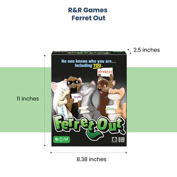 R&R Games Ferret Out, Family Card Game, Ideal for Adults and Kids Ages 12+, 3-7 Players