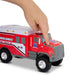 Mighty Fleet Rescue Force 12" Tough Cab Ambulance Toy w/Lights & Sounds, Realistic Design for Rugged Play, Ages 3+, Free Wheeling Play