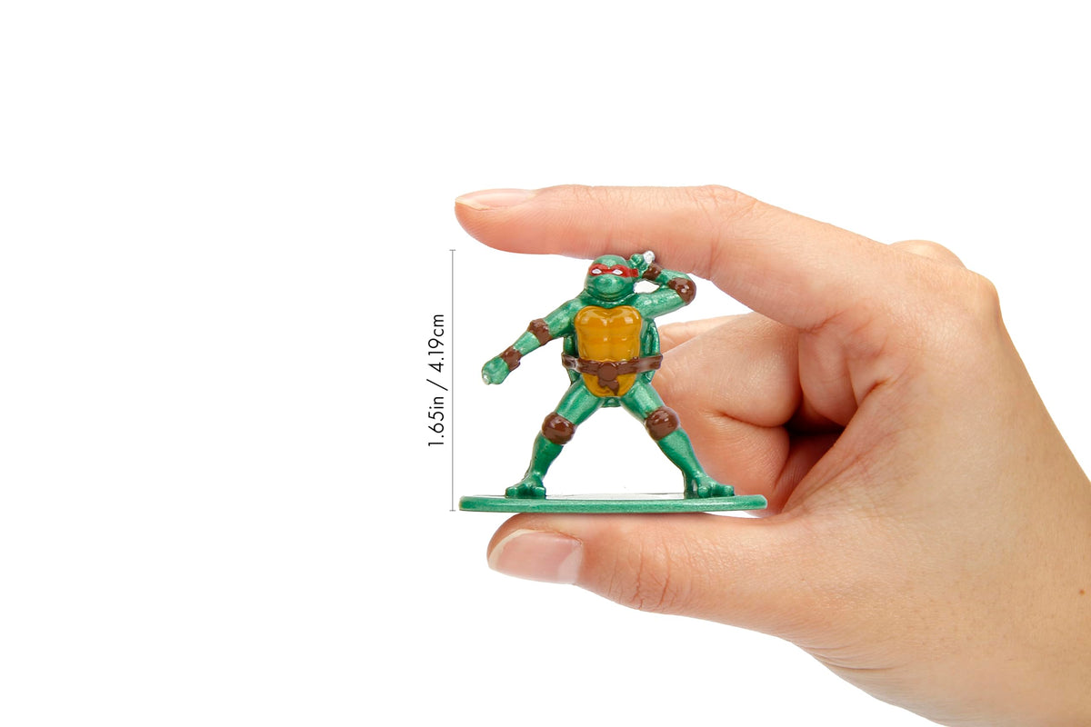 Jada TMNT 1.65" 18-Pack Wave 2 Die-Cast Figures Nano Metalfigs, Toys for Kids and Adults