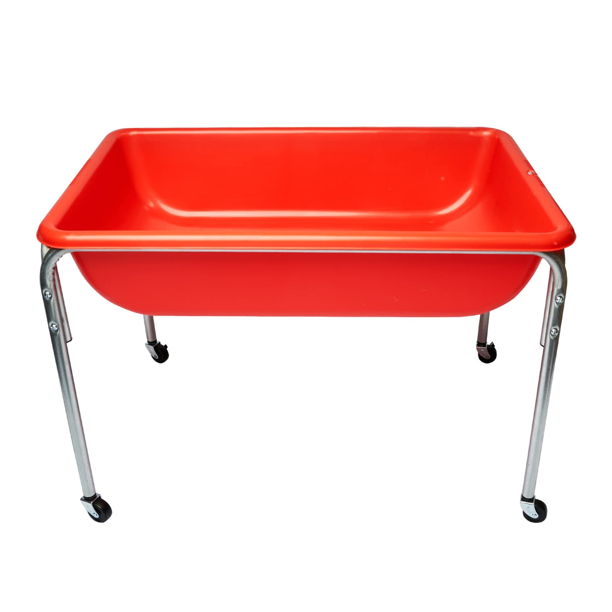 Children's Factory Medium Sensory Table - 24″ Height, Sandbox, Water Table for Kids, Red