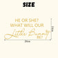 ZAIBIANHAO HE or SHE What Will Our Little Bunny Be Decal - Spring Easter Baby Shower Decorations,Some Bunny Party Decor for Balloon Archs,Rabbit Theme