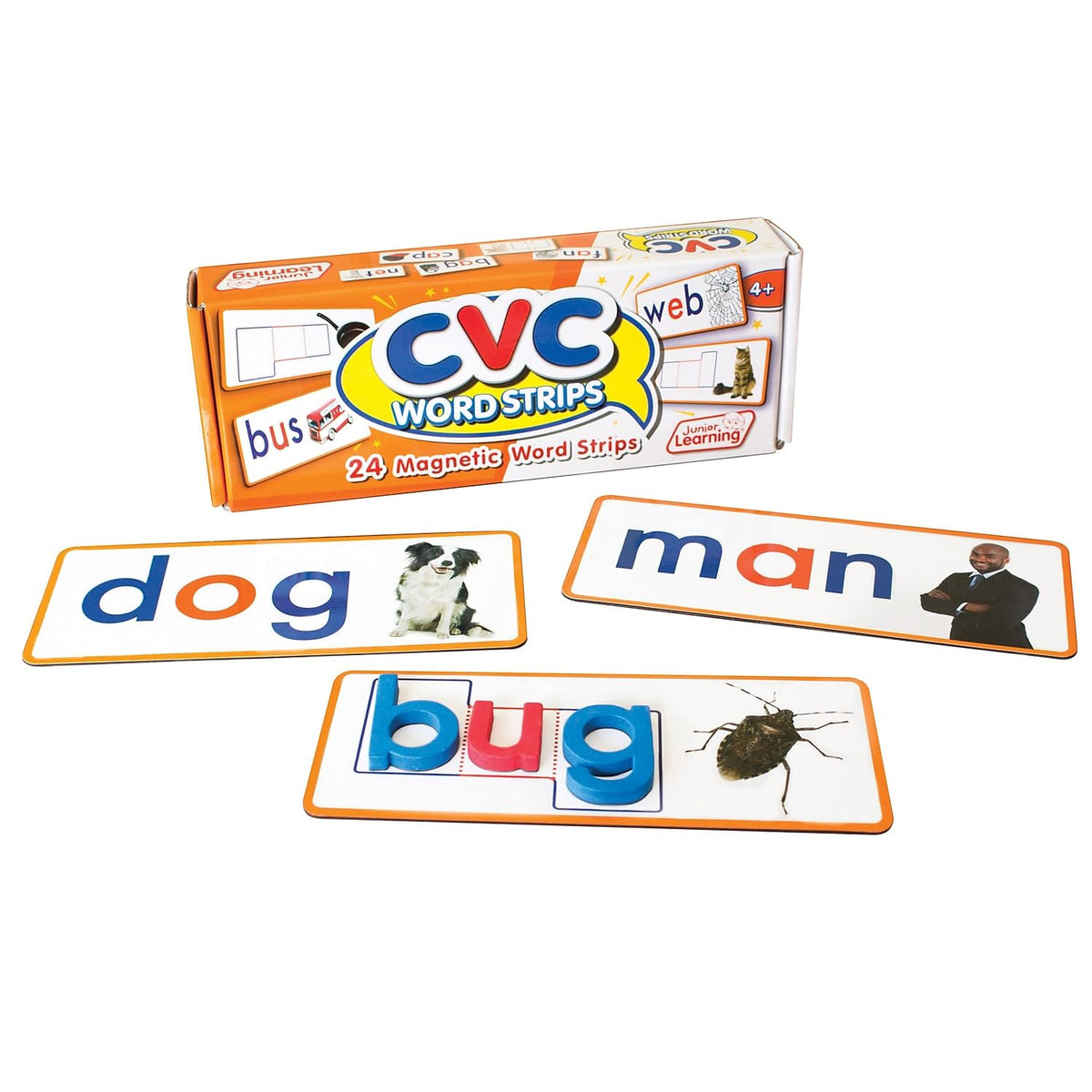 CVC Word Strips Set of 24