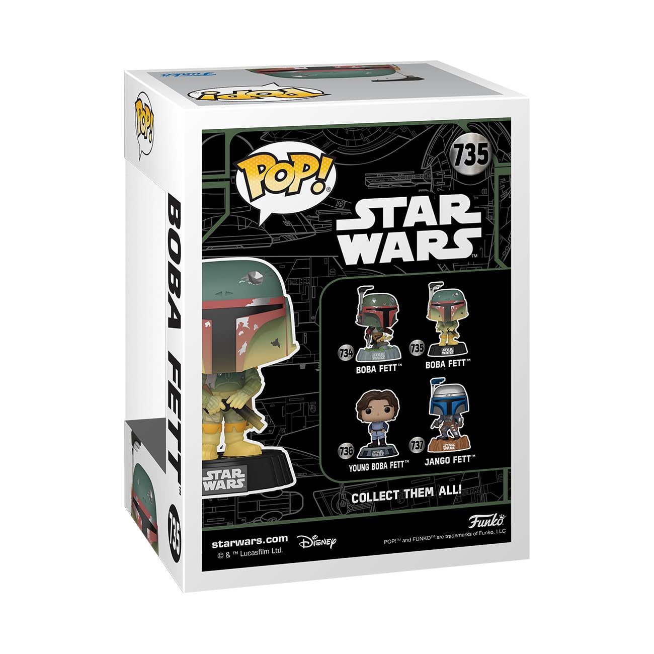 Funko POP! Star Wars: Boba Fett - Glow in The Dark - Collectable Vinyl Figure - Gift Idea - Official Merchandise - for Kids & Adults - Movies Fans