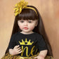 GUESSBELLY Lifelike 55 CM Full Soft Vinyl Body Reborn Baby Realistic Girl Doll 22 Inch Princess Toddler Art Bebe Birthday Gifts for Child
