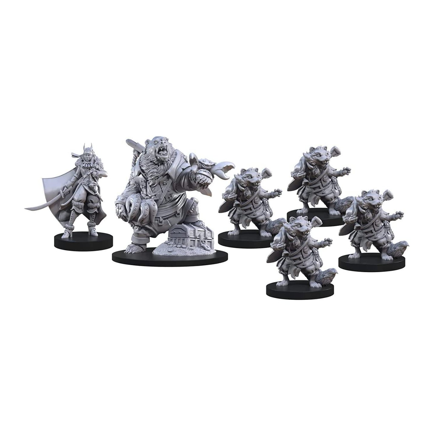 Steamforged Games Animal Adventures Faraway Sea Sourcebook with 10 Battle Maps Bundle with Miniatures: Raiders of the Lost Coast, Time in a Bottle