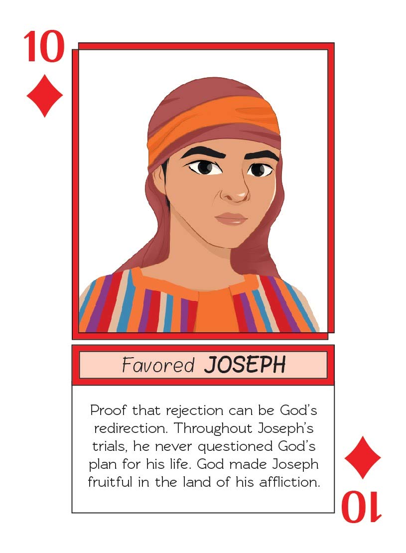 Kulture Games Playing Cards: Bible Legends - Diverse Bible Characters, Stories & Encouraging Bible Verses - Trivia Card Game - Christian Cards