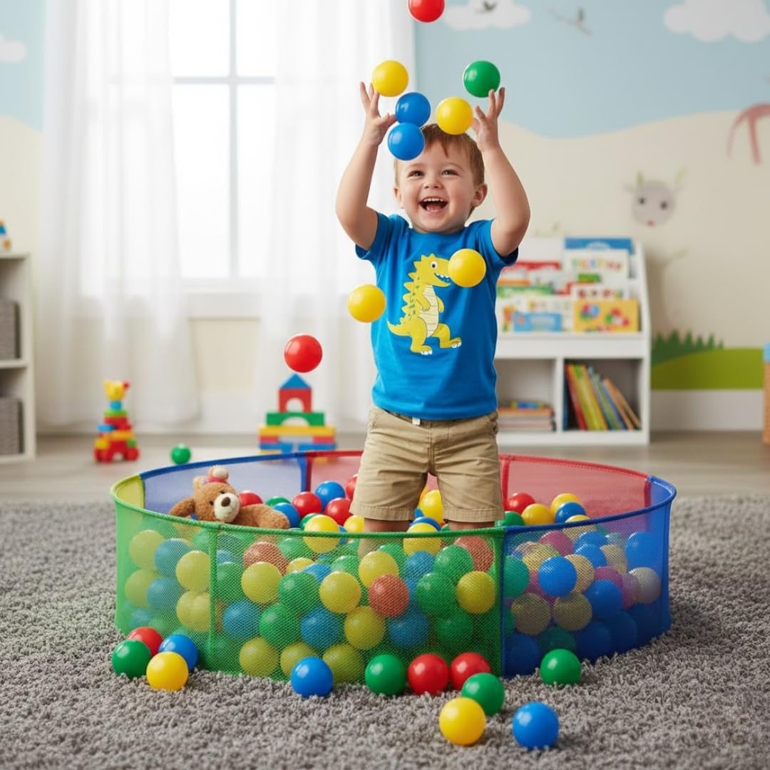 Fun Express Ball Pit Balls (100 Pack) Assorted Colors