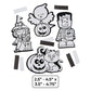 Color Your Own Fuzzy Halloween Magnets -50 Pc - Crafts for Kids and Fun Home Activities