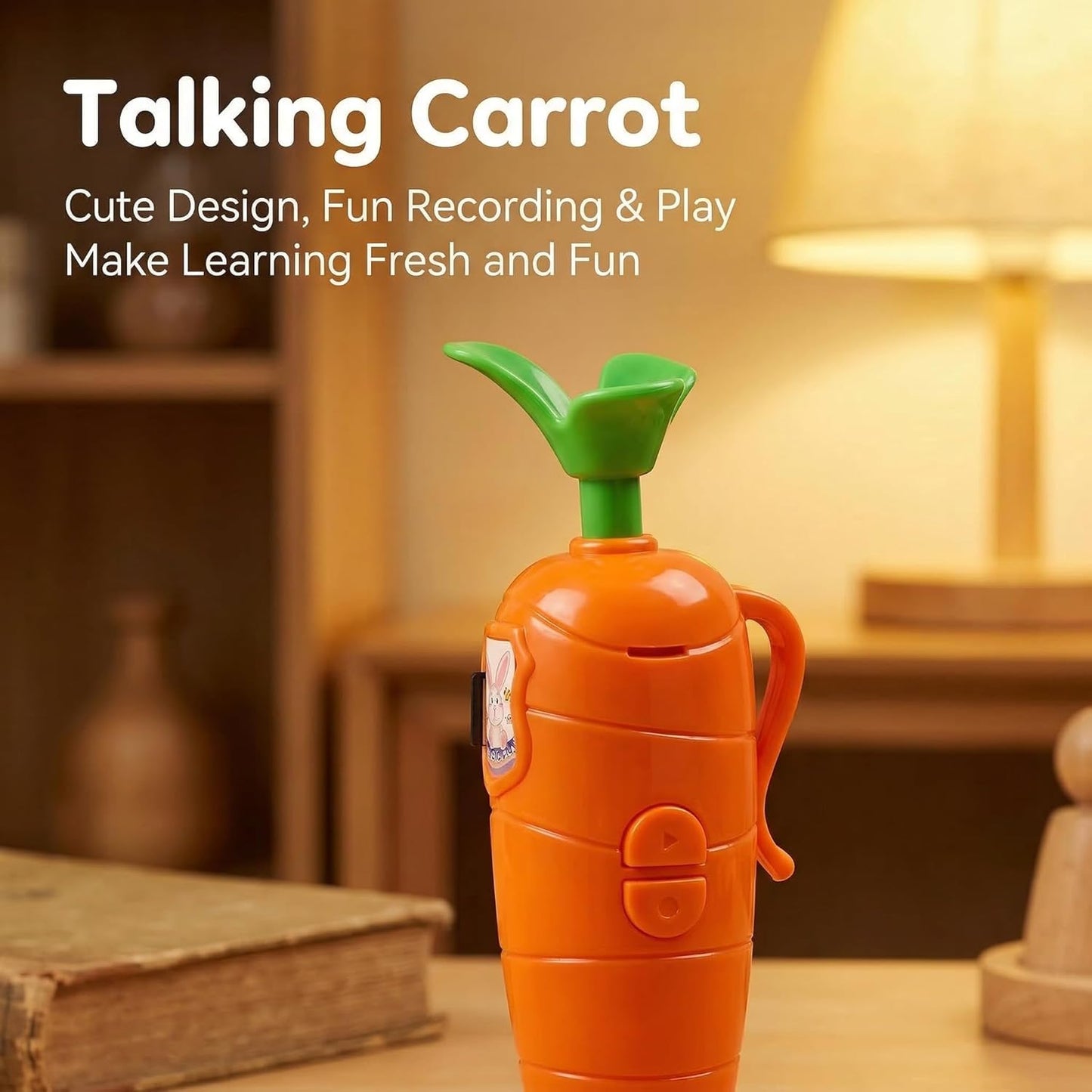 Carrot Pen Recorder Recording Voice Birthday Recorders for Kids Device Recordable Gifts Merch that Records Audio Small Merchandise with Playback Stuff