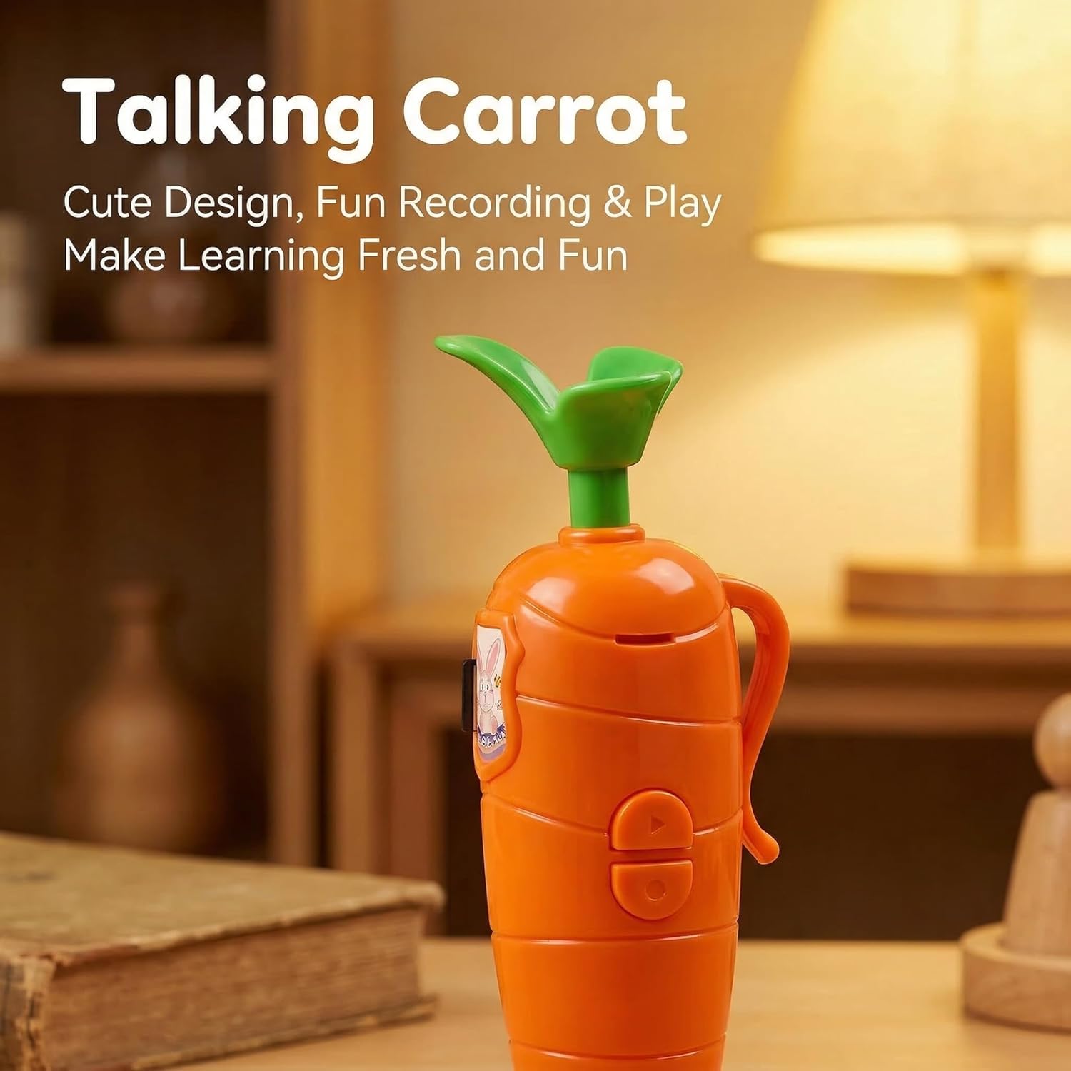 Carrot Pen Recorder Recording Voice Birthday Recorders for Kids Device Recordable Gifts Merch that Records Audio Small Merchandise with Playback Stuff