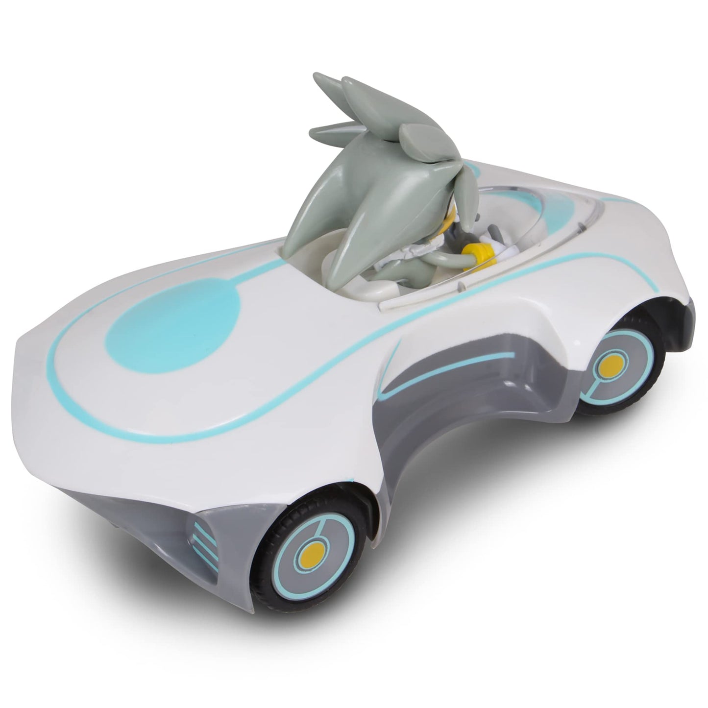 NKOK Sonic Racing RC Car Silver 1:28 Scale 2.4GHz Remote Control