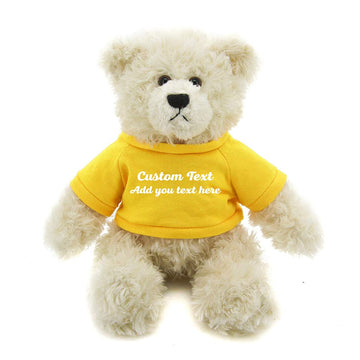 Plushland Cream Brandon Teddy Bear 12 Inch,Stuffed Animal Personalized Gift-for Mother’s Day,Valentine,Graduation,Birthday