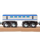 maxim enterprise, inc. Express Train Set, Bullet Train for Wooden Train Track, Train Set of 2 Engines & 1 Passenger Car, Compatible with Thomas