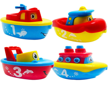 3 Bees & Me Bath Toys for Boys & Girls - Magnetic Boat Set for Toddlers & Kids - Fun Educational Bath Toy
