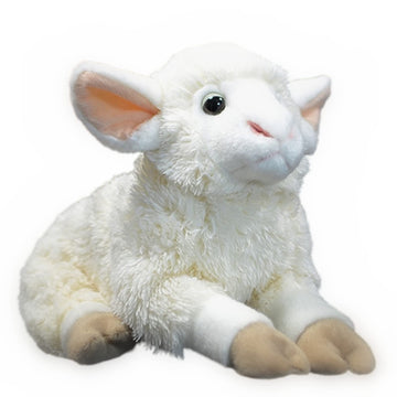 FRANKIEZHOU Realistic Lamb Stuffed Animal-White 10.24",Lamb Plush Toy, Sheep Stuffed Animal,Soft Girl Toys,Gifts for Kids, Home Decor,Hugging Toy