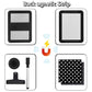 COARVXA 17Pcs Locker Set with 6 Magnetic Locker Wallpaper Locker Shelf Whiteboard Dry Erase Board Fur Rug Carpet Marker Sticky Note for School Lockers
