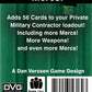 Dan Verssen Games Warfighter SWarfighter: Modern PMC Expansion #47,Mercs! for DVG PMC Board Game