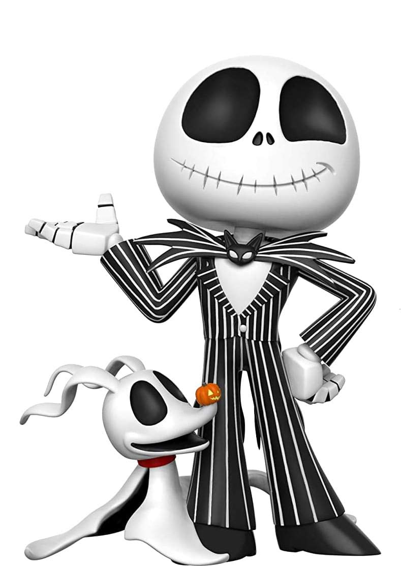 Funko 33551 Super Deluxe: Nightmare Before Christmas - Jack Skellington with Zero Collectible Figure, Standard, Multicolor