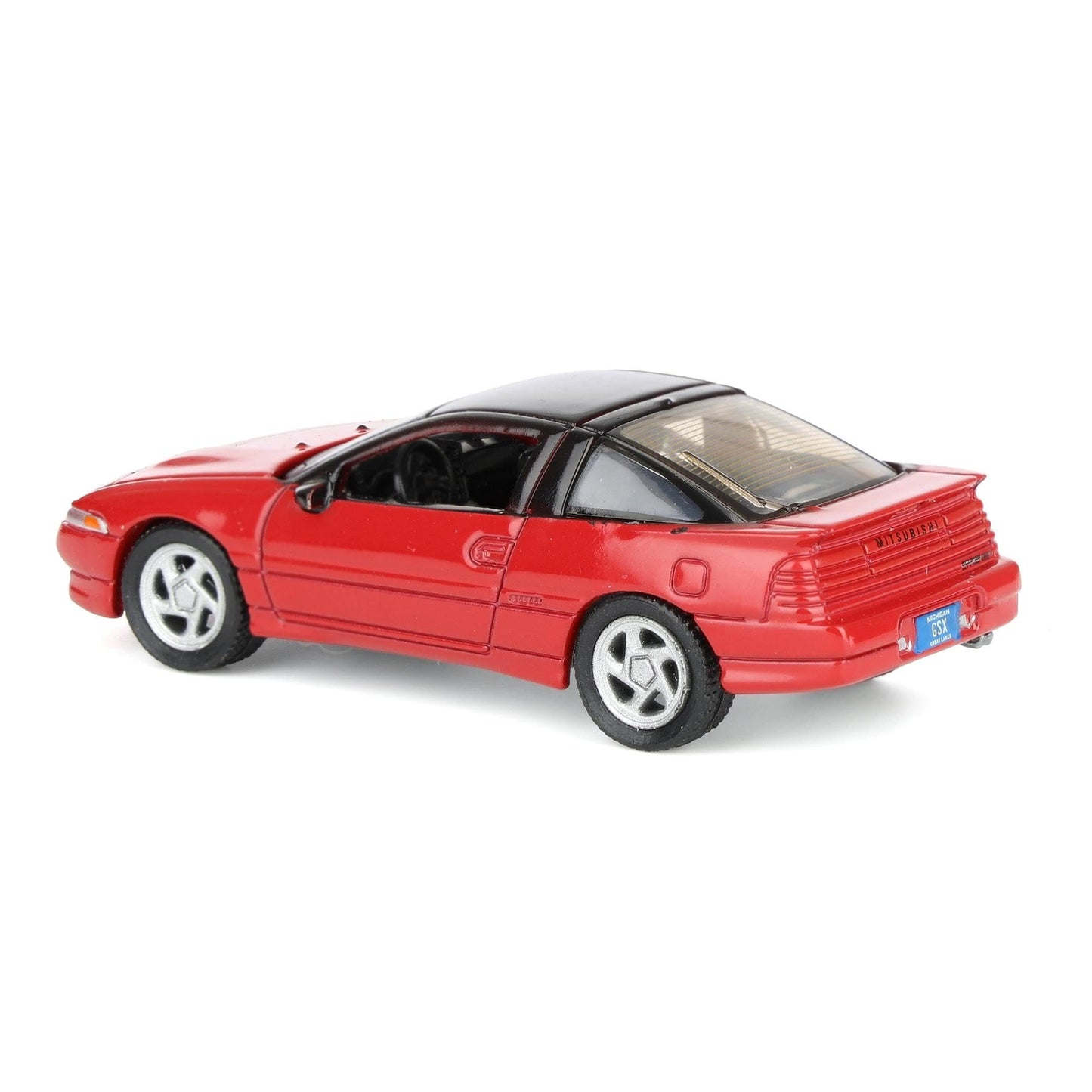 1991 Eclipse GSX Maranello Red with Black Top Import Legends Series 1/64 Diecast Model Car by Auto World 64502-AWSP189A