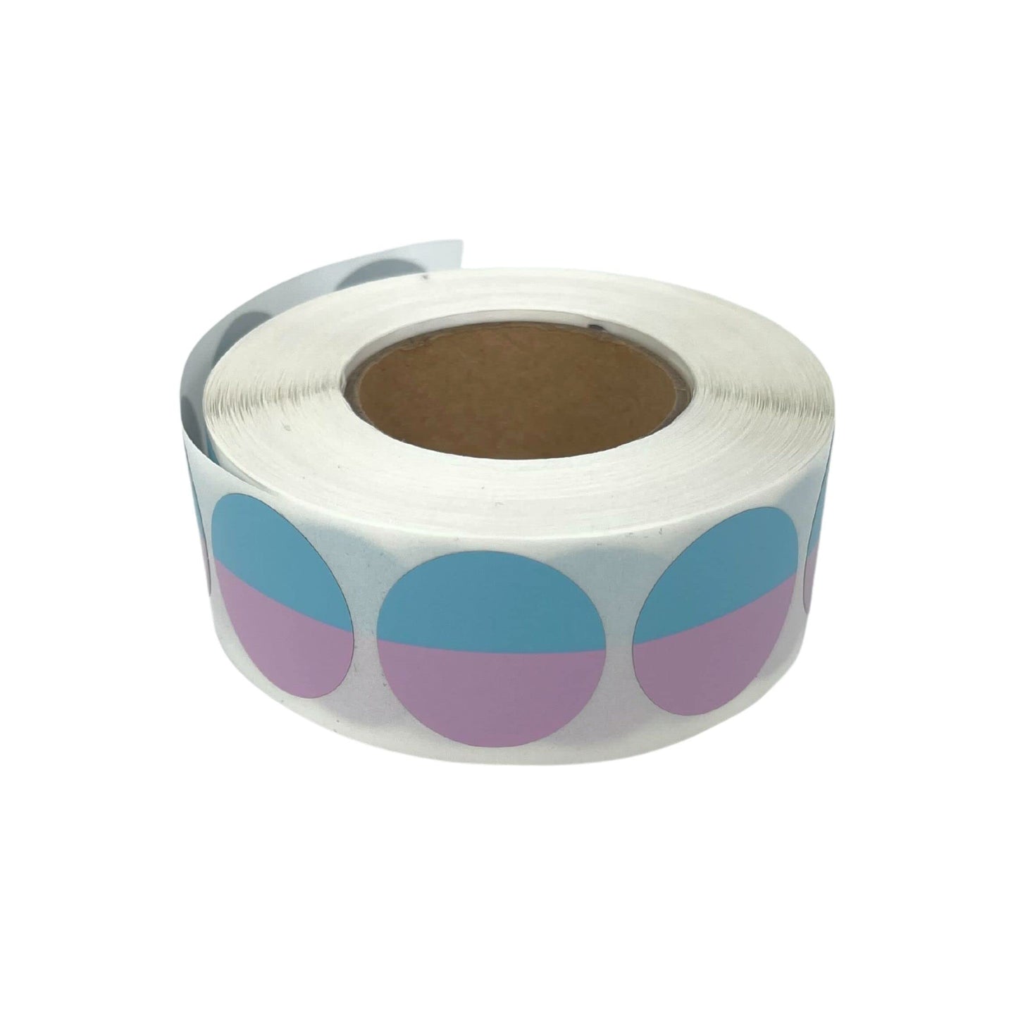 1000 pc Scratch Off Stickers | 1 Inch Round | Pink/Blue Gender Reveal Scratch Off Sticker | Perfect to Make Gender Reveal Scratch Off Cards