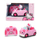 Jada Hello Kitty RC Car 1:32 Scale Vehicle - Simple Function Remote Control Pink Convertible with Non-Removable Figure Toys