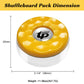 TORPSPORTS (Dia.58mm)2-1/4'' Shuffleboard Pucks, Matt surface Set of 8 Orange/Black