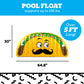 BigMouth Inc. Giant Taco Pool Float, 5 Feet Long Lounge Raft Floatie, Funny Pool Party Summer Water Toy, Durable Vinyl, Includes Patch Repair Kit