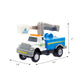 Mighty Fleet Diecast 3-Pack, Snow Shovel, Cherry Picker, and Ambulance, Durable 3” Diecast Vehicles for Kids Ages 3+