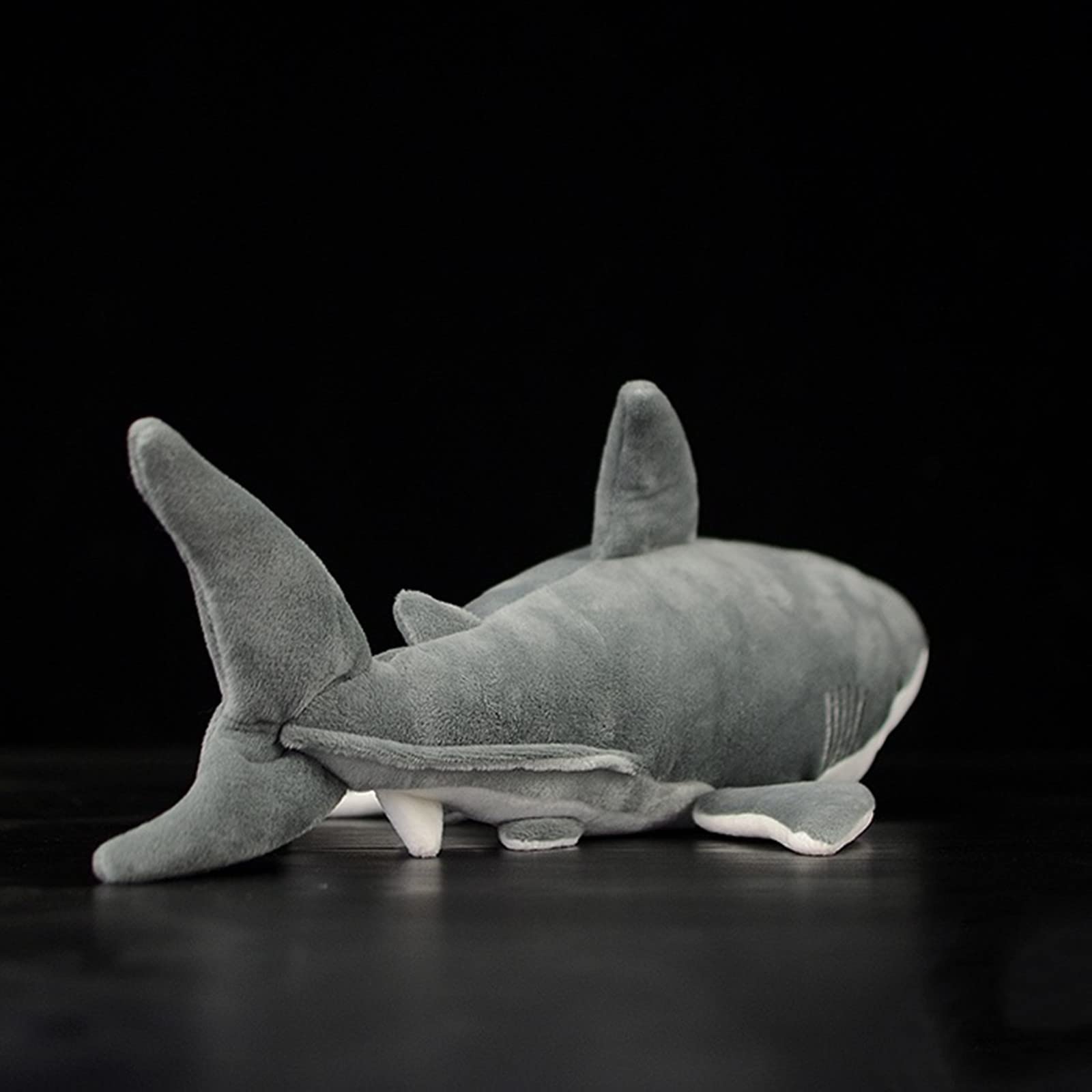 BABY FRANKIEZHOU Simulation Great White Shark Plush Toy, Super Kawaii Realistic Plush Stuffed Sea Animal Doll Pillow Super Soft Kids Birthday Gift