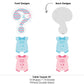 Big Dot of Happiness Chevron Gender Reveal - Gender Reveal Party Centerpiece Sticks - Table Toppers - Set of 15