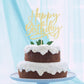 Kaoenla Happy Birthday Cake Topper-handwork Golden happy birthday cake Decor,Birthday/Anniversary cakes Selected decorative
