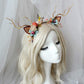Lurrose 3pcs Reindeer Antlers Headband Christmas Hair Clip Floral Hair Hoop Butterfly Pine Cone Branch Headband for Xmas Holidays Party Cosplay Favors