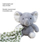 The Peanutshell Blanket Gift Set, Ellie Plush Elephant Stuffed Animal Toy for Boys, Girls, Cute Elephant Plushies, Animal Plush Toys, Small
