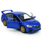 Metanyl Impreza WRX STI Toy Car Racing Sports Diecast Model Car 1/36 Scale Metal Pull Back Vehicle, Doors Open, Zinc Alloy Casting, Boys Toys Kids