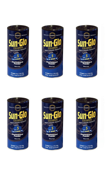 Six Pack Sun-Glo #5 Speed Shuffleboard Powder Wax