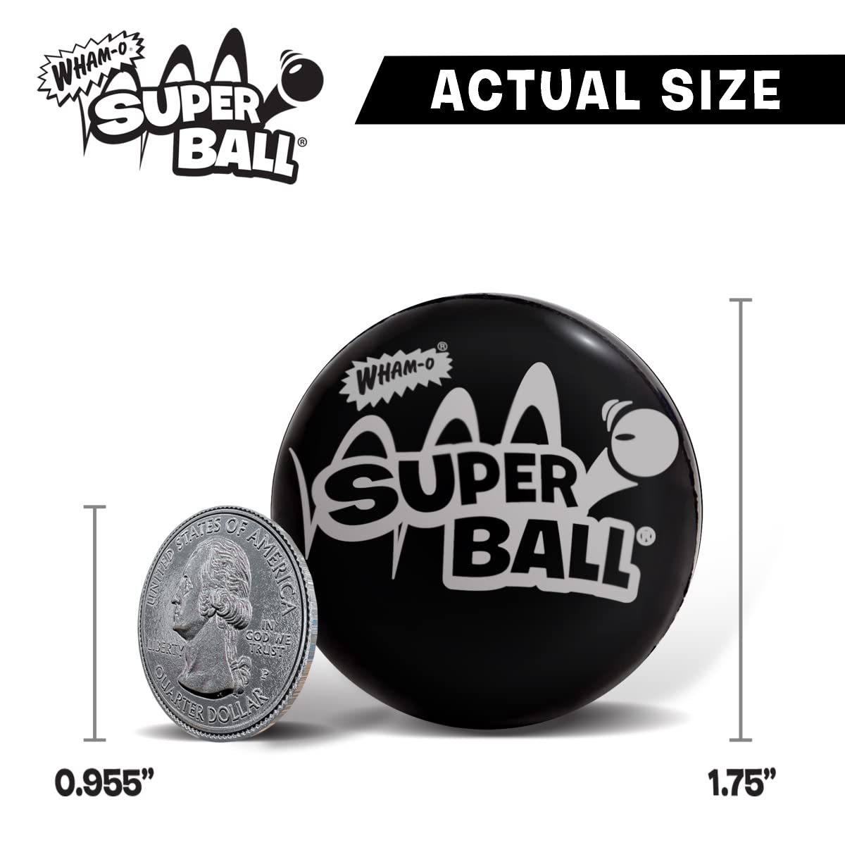 Wham-O Superball - The Original Superball (Black (1 Piece)