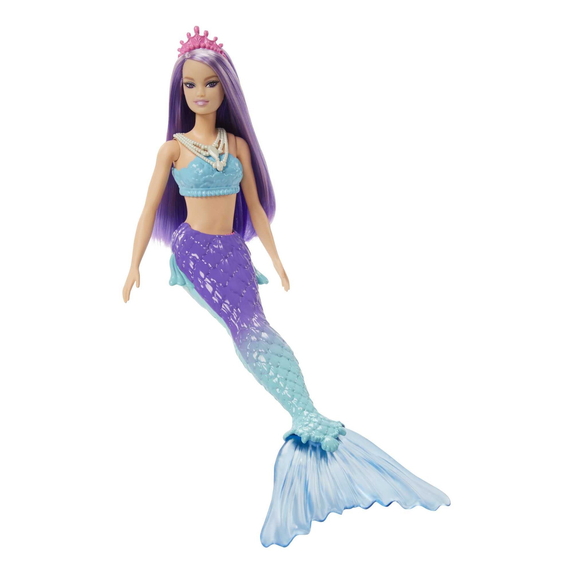 Barbie Dreamtopia Mermaid Doll with Purple Hair, Blue & Purple Ombre Tail & Headband Accessory