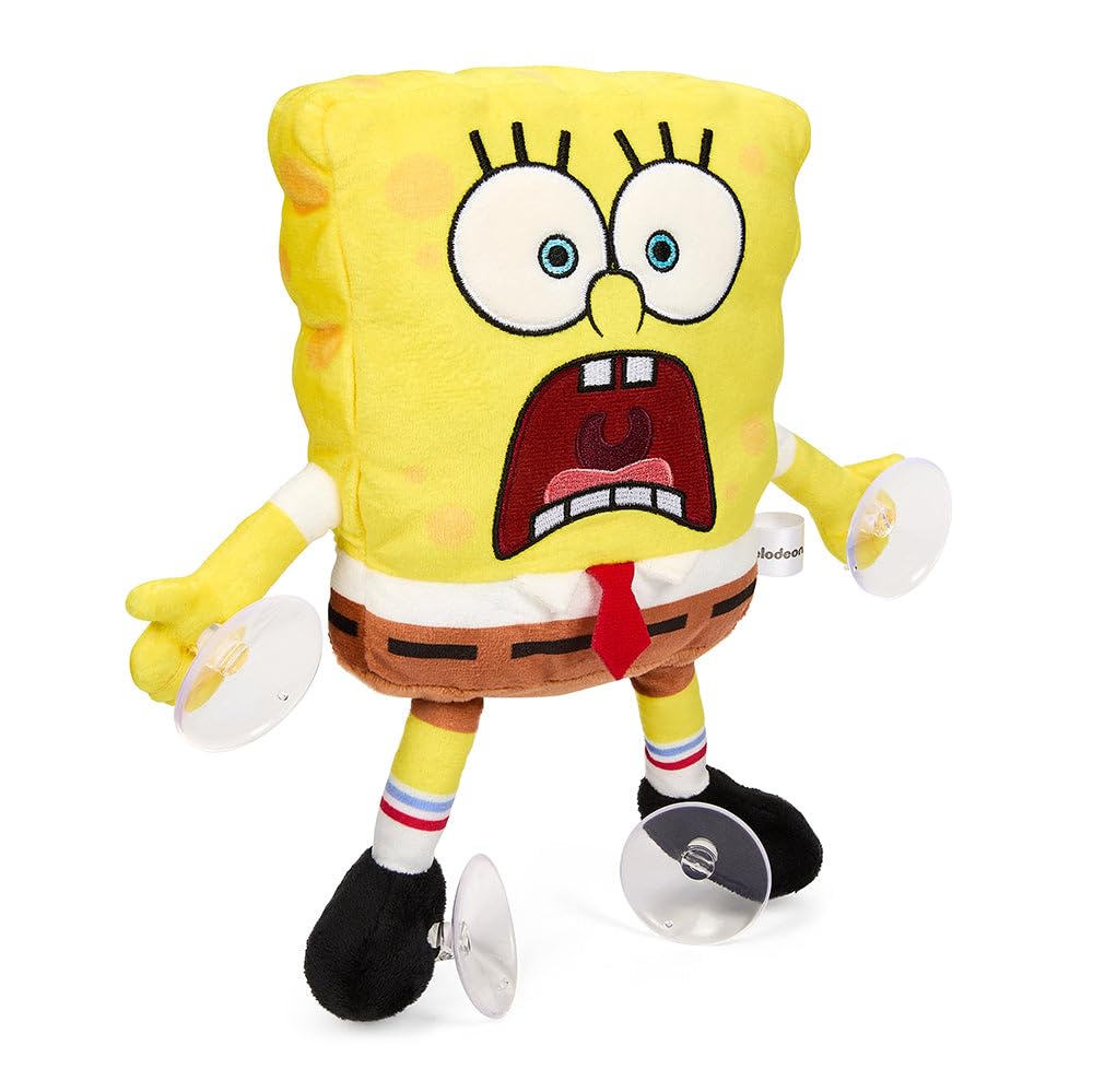 Kidrobot Spongebob Squarepants 8Inch Scared Spongebob Plush Window Clinger