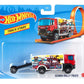 Hot Wheels Toy Truck & Car, Trackin' Trucks, 1:64 Scale Racing Rig & Car for On- & Off-Track Play (Styles May Vary)