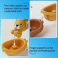 Auvitaya Baby Bath Toy Stackable Infant Bathtub Toys Stacking Floating Boat Train with Animal Finger Puppets Bath Toy Silicone Hand Puppet Educational