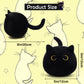 JIAJEGTGT Black Cat Plush, 3Pcs Cute Mini Black Cat Stuffed Animal for Home Decoration, Soft Cat Plush Birthday for Kids Boys Girls