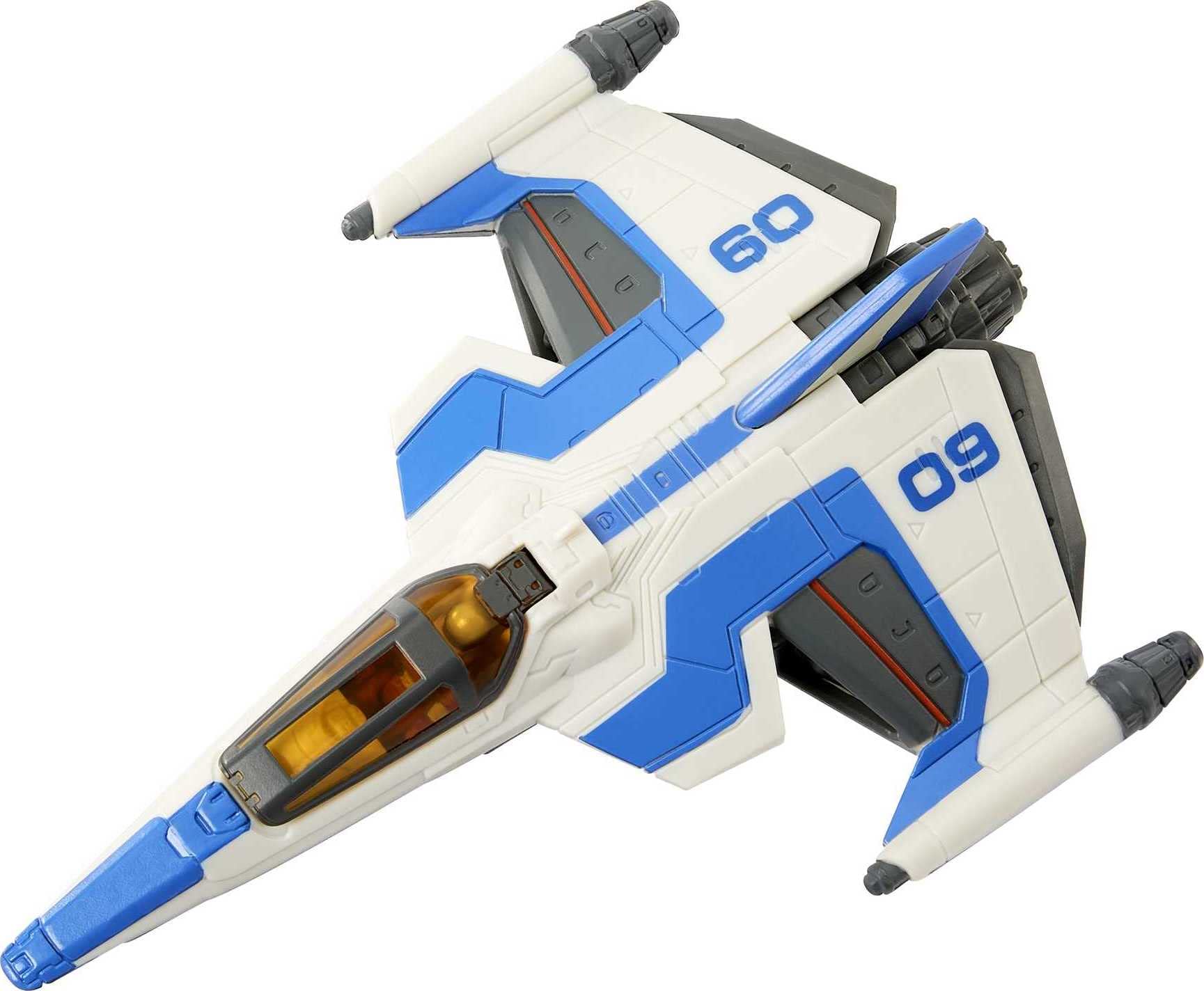 Mattel Disney Pixar Lightyear Hyperspeed Series Mini Action Figure & Toy Vehicle Set, Buzz Lightyear & XL-09 Spaceship, 6-inch Vehicle