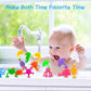 18PCS Suction Bath Toys for Toddler Kids, Mold Free Silicone Ocean Animals Suction Cup Bathtub Toys, No Hole Sensory Window Fidget Toys, Fun Creative