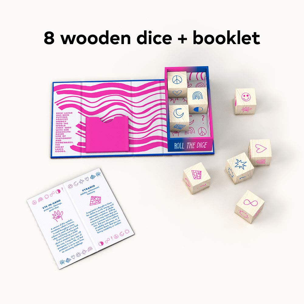 Chronicle Books Posi Vibes Fortune-Telling Dice, Multicolor